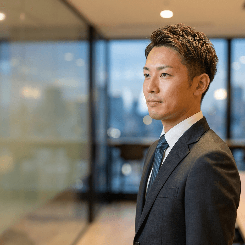 Mid-career hero portrait
